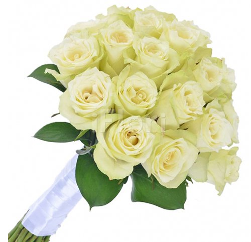 624 Buquê de Noiva Rosas Brancas